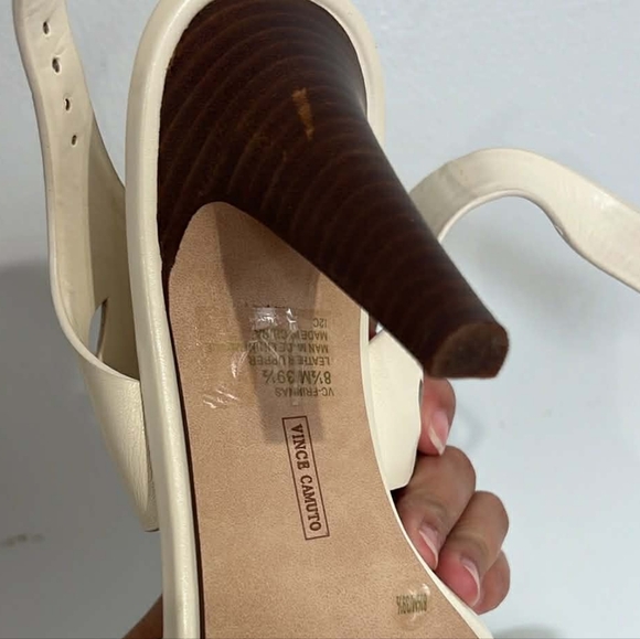 Vince Camuto Ivory Cutout Sandals - Picture 5 of 8